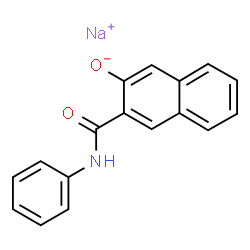 sodium 3-hydroxy-N-phenylnaphthalene-2-carboxamidate Structure