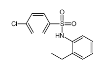 4-Chloro-N-(2-ethylphenyl)benzenesulfonamide结构式