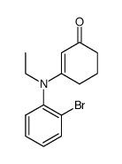 3-(2-Brom-N-aethyl-anilino)-cyclohex-2-en-1-on结构式