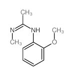 N-(2-methoxyphenyl)-N-methyl-ethanimidamide结构式