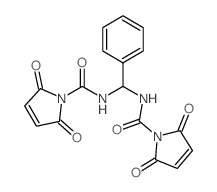 N-[[(2,5-dioxopyrrole-1-carbonyl)amino]-phenyl-methyl]-2,5-dioxo-pyrrole-1-carboxamide结构式