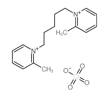 2-methyl-1-[5-(2-methylpyridin-1-ium-1-yl)pentyl]pyridin-1-ium,perchlorate Structure