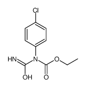 ethyl N-carbamoyl-N-(4-chlorophenyl)carbamate结构式