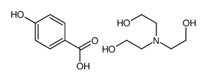 p-hydroxybenzoic acid, compound with 2,2',2''-nitrilotriethanol (1:1) Structure