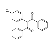 2-(4-methoxyphenyl)-1,3-diphenylpropane-1,3-dione结构式