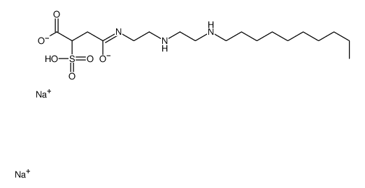 4-[[2-[[2-(Decylamino)ethyl]amino]ethyl]amino]-4-oxo-2-sulfobutanoic acid disodium salt Structure