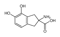 (9ci)-2-氨基-2,3-二氢-4,5-二羟基-1H-茚-2-羧酸结构式