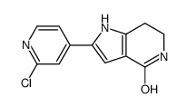 2-(2-氯吡啶-4-基)-1,5,6,7-四氢-4H-吡咯并[3,2-c]吡啶-4-酮结构式