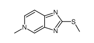 5-methyl-2-methylthioimidazo[4,5-c]pyridine结构式