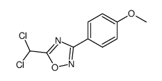5-dichloromethyl-3-(4-methoxy-phenyl)-[1,2,4]oxadiazole Structure