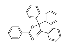 benzoic acid 2-oxo-1,2,2-triphenylethyl ester Structure