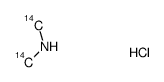 Dimethylamine-14C2 hydrochloride结构式