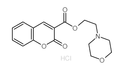 2-morpholin-4-ylethyl 2-oxochromene-3-carboxylate Structure