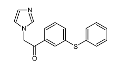 2-imidazol-1-yl-1-(3-phenylsulfanylphenyl)ethanone结构式
