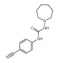 Urea,N-(4-cyanophenyl)-N'-(hexahydro-1H-azepin-1-yl)-结构式