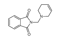 N-(1,2,3,6-tetrahydropyridin-1-ylmethyl)phthalimide结构式