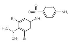 Benzenesulfonamide,4-amino-N-[3,5-dibromo-4-(dimethylamino)phenyl]- Structure