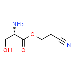 L-Serine, 2-cyanoethyl ester (9CI) Structure