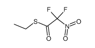 Nitrodifluorthiolessigsaeure-thioaethylester Structure