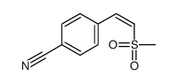 4-(2-methylsulfonylethenyl)benzonitrile结构式