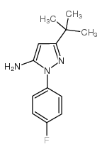 5-tert-butyl-2-(4-fluorophenyl)pyrazol-3-amine structure