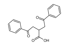 4-oxo-2-phenacyl-4-phenyl-butyric acid结构式