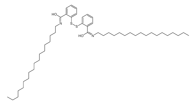 N-octadecyl-2-[[2-(octadecylcarbamoyl)phenyl]disulfanyl]benzamide Structure