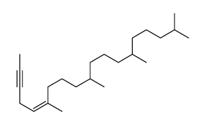 6,10,14,18-tetramethylnonadec-5-en-2-yne Structure