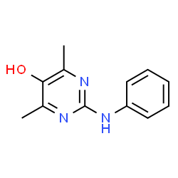 4,6-二甲基-2-(苯基氨基)嘧啶-5-醇结构式