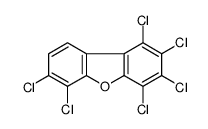 1,2,3,4,6,7-hexachlorodibenzofuran structure