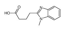 2-Benzimidazolebutyricacid,1-methyl-(8CI) structure