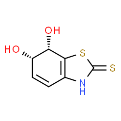 2(3H)-Benzothiazolethione, 6,7-dihydro-6,7-dihydroxy-, (6R,7R)-rel- (9CI)结构式