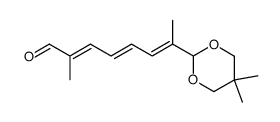 7-(5,5-Dimethyl-1,3-dioxan-2-yl)-2,7-dimethyl-2,4,6-octatrienal Structure