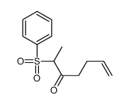 2-(benzenesulfonyl)hept-6-en-3-one Structure