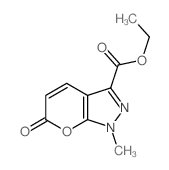ethyl 9-methyl-3-oxo-2-oxa-8,9-diazabicyclo[4.3.0]nona-4,7,10-triene-7-carboxylate structure