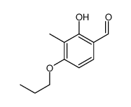 2-hydroxy-3-methyl-4-propoxybenzaldehyde Structure