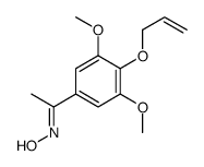 N-[1-(3,5-dimethoxy-4-prop-2-enoxyphenyl)ethylidene]hydroxylamine结构式