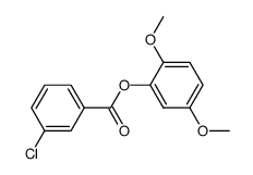 2,5-dimethoxyphenyl 3-chlorobenzoate结构式