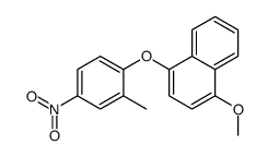 1-methoxy-4-(2-methyl-4-nitrophenoxy)naphthalene Structure