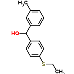 4-(ETHYLTHIO)-3'-METHYLBENZHYDROL结构式