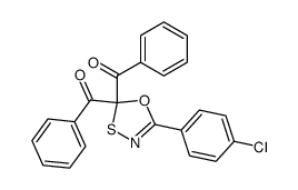 (5-(4-chlorophenyl)-1,3,4-oxathiazole-2,2-diyl)bis(phenylmethanone) Structure