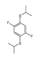 1,4-difluoro-2,5-bis(propan-2-ylsulfanyl)benzene结构式
