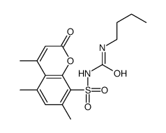 1-butyl-3-(4,5,7-trimethyl-2-oxochromen-8-yl)sulfonylurea Structure