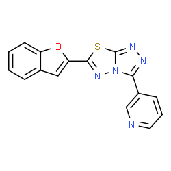 6-(1-benzofuran-2-yl)-3-(3-pyridinyl)[1,2,4]triazolo[3,4-b][1,3,4]thiadiazole picture