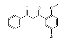 1-(5-bromo-2-methoxy-phenyl)-3-phenyl-propane-1,3-dione Structure