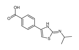 4-[2-(propan-2-ylamino)-1,3-thiazol-4-yl]benzoic acid Structure