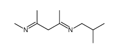 2-N-methyl-4-N-(2-methylpropyl)pentane-2,4-diimine结构式