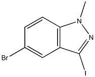 5-bromo-3-iodo-1-methyl-1H-indazole Structure