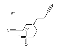 potassium 2-[bis(2-cyanoethyl)phosphine]ethanesulphonate结构式