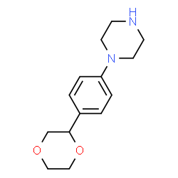 Piperazine,1-[4-(1,4-dioxan-2-yl)phenyl]- Structure